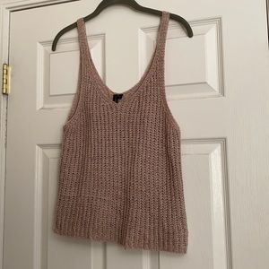 Sweater tank top